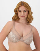 Bali One Smooth U Lightweight Lace Minimizer Bra Evening Blush