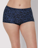 Maidenform Microfiber Boyshort Black Ink Texture Print