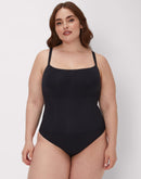 Maidenform Seamless Thong Bodysuit Black