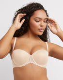 Maidenform Multiway Push-Up Strapless Bra Paris Nude