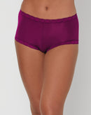 Maidenform One Fab Fit Microfiber Boyshort With Lace Autumn Orchid