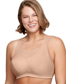 Glamorise Full Figure Plus Size No-Bounce Camisole Wirefree Sports Bra Cafe