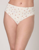 Bali Lux Cotton Essentials Hi-Cut Underwear Ps Poppy Print
