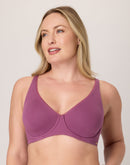 Bali Cotton Collection 2-Ply Underwire Bra Mauve Mood