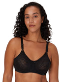Bali Lace 'N Smooth Underwire Bra Black