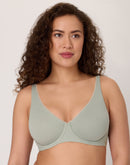 Bali Cotton Collection 2-Ply Underwire Bra Seagrass Green