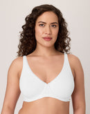 Bali Cotton Collection 2-Ply Underwire Bra White
