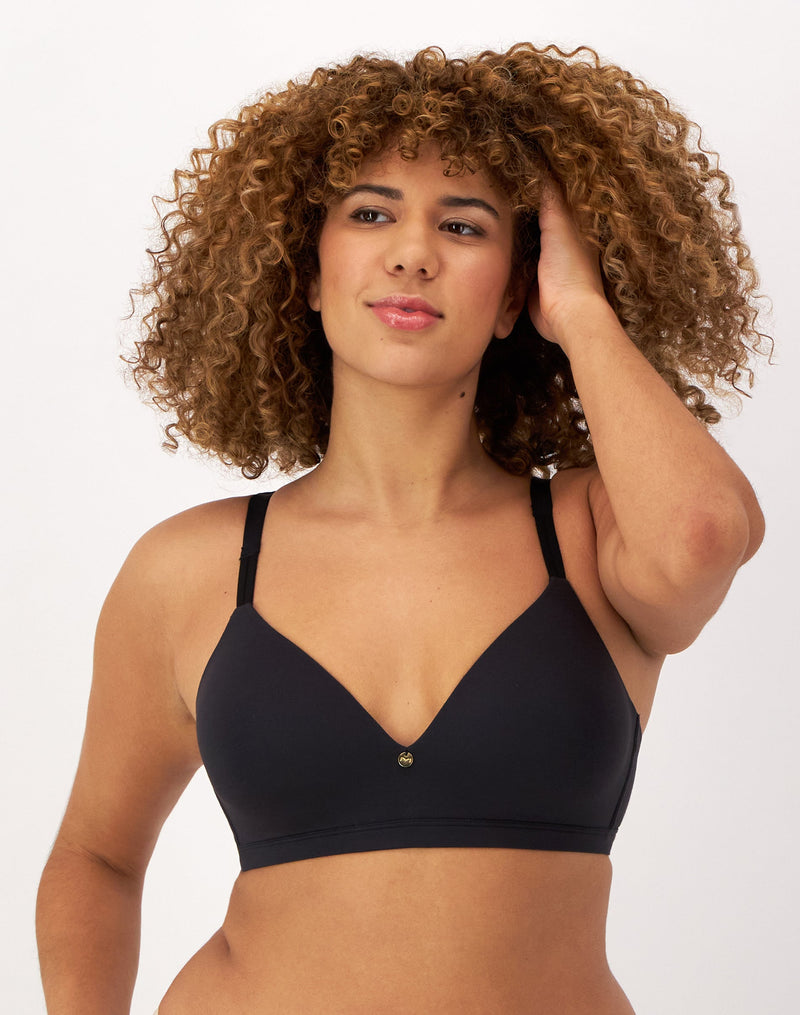 Maidenform Everyday Luxe Wireless T-Shirt Bra Black
