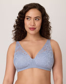 Bali Breathe Cotton Modal Wireless T-Shirt Bra Silver Satin