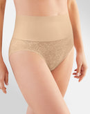 Maidenform Firm-Control Shaping Brief Nude 1/Transparent Lace