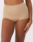 Bali Jacquard Shaping Brief 2-Pack Nude