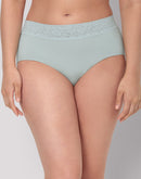 Bali Modern Seamless Lace Trim Brief Underwear Glassblown