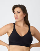 Bali Comfort Revolution ComfortFlex Fit Seamless 2-Ply Wireless Bra Black