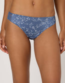 Maidenform Lace Back Tanga Underwear Dungaree Blue Star Prt