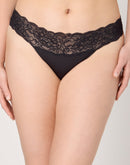 Maidenform All-Over Lace Thong Black Bloom