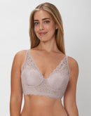 Maidenform Lightly Lined Convertible Lace Bralette Evening Blush Bloom
