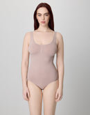 Maidenform Seamless Full-Coverage Bodysuit Shapewear Evening Blush