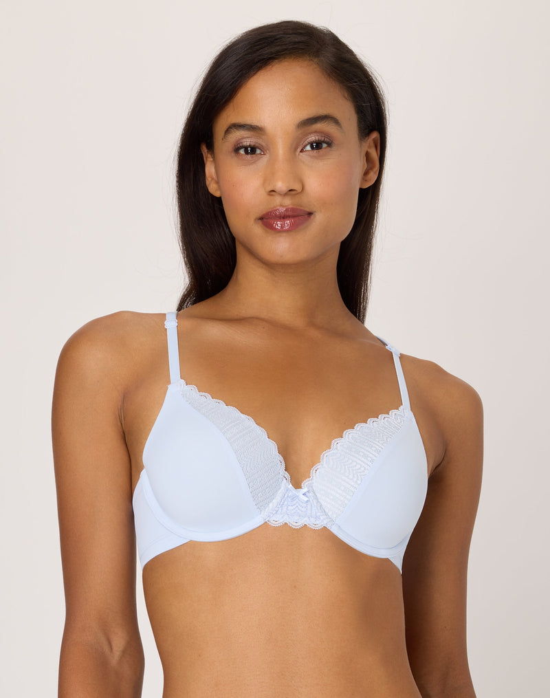 Maidenform Comfort Devotion Convertible Underwire Bra, Full Coverage Collage Blue