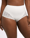 Bali Shaping Brief with Lace 2-Pack White