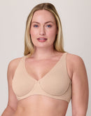 Bali Cotton Collection 2-Ply Underwire Bra Tropical Sands Heather