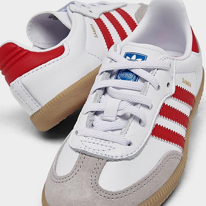 Adidas Kids' Toddler Originals Samba OG Casual Shoes in Red/White/Footwear White