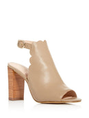 KATE SPADE NEW YORK Womens Pale Taupe Beige Scalloped Ankle Strap Olivia Sandals Shoes 8 M
