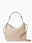 Kate Spade Mulberry Street Vivian Leather Hobo Bag. Warm Beige