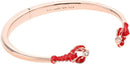 Kate Spade New York Bracelet Love Lobster Hinged Cuff in Rose Gold Tone Metal for Women