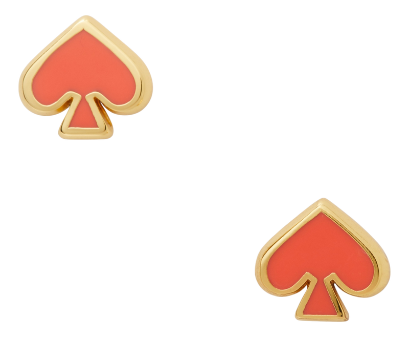 Kate Spade New York Earrings Everyday Spade Enamel Studs in Geranium