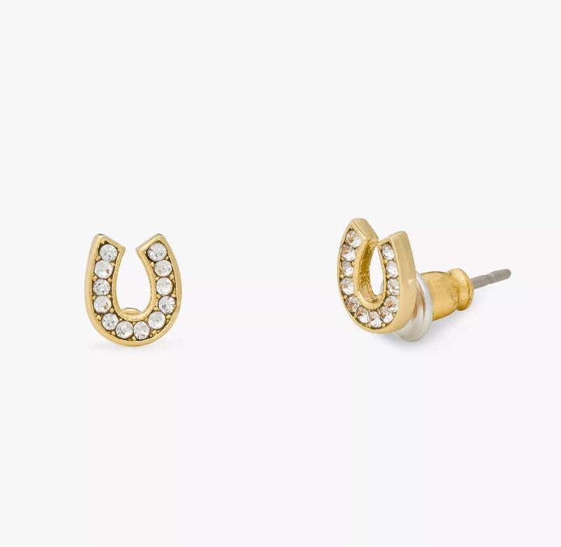 Kate Spade New York Earrings You're A Gem Horseshoe Studs Gold