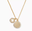 Kate Spade New York Necklace Spot The Spade Pave Charm Pendant Gold