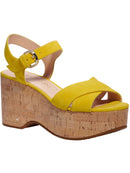 Kate Spade New York Womens Jasper Suede Ankle Strap Platform Sandals