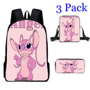 Lilo & Stitch School Backpacks Students Bookbags Set with Pencil Pouch Bag Boys Girls Backpack-3 Piece