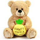 LotFancy Teddy Bear Stuffed Animal, Shawty U Fine, 12 in Plush Bear Toy Valentines Day Gifts