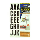 Adhesive Plastic Block Letters