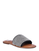 Madden NYC Women's Bling Flat Slide Sandals