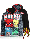 Marvel Boys’ Avengers Spider-Man Reversible Jacket – Sherpa Fleece Lining (2T-20)