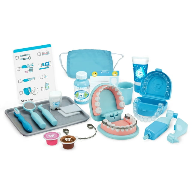 Melissa & Doug Super Smile Dentist Kit Play Set  (25 Toy Pieces)