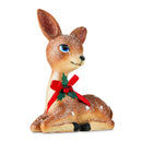 Mini Brown Sitting Deer Tabletop Decoration, 4.72 in, by Holiday Time
