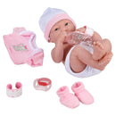 My Sweet Love Baby's First Day Pink Play Set, 10 Pieces,Realistic 14" La Newborn Doll