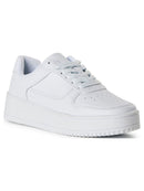 No Boundaries Women's Platform Casual Lace Up Sneakers, Wide Width Available