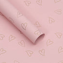 Nvzi Waterproof Floral Wrapping Paper Sheets Fresh Flower Bouquet Wrap Gift Packaging (Pink)