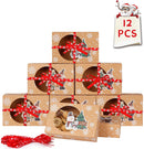 OurWarm 12pcs Christmas Cookie Gift Boxes Treat Boxes for Holiday Gift