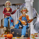 POINTERTECK Funny Animated Dueling Banjo Skeletons Halloween Animated Banjo Skeletons Animated Halloween Decorations