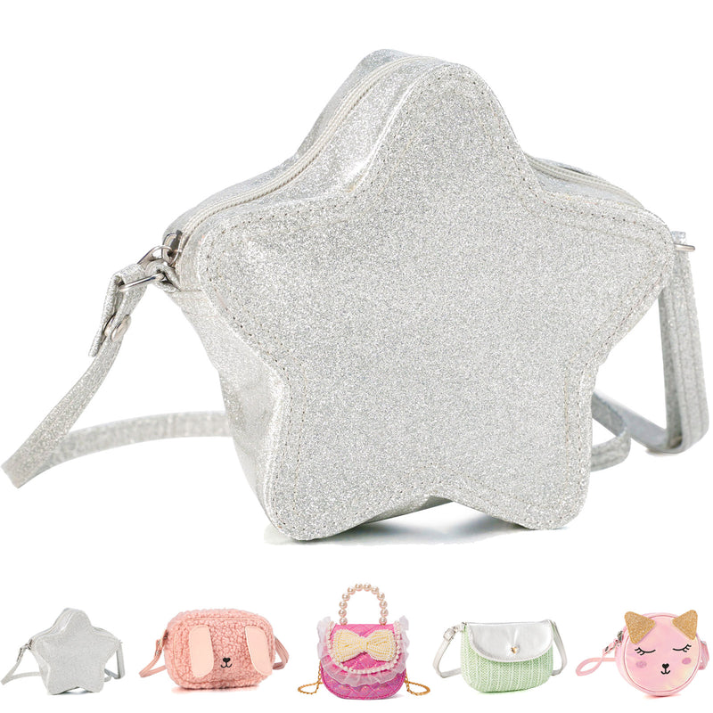 PinkSheep Girls Purse Polyester Star Toddler Mini Shoulder Bag Crossbody Handbags
