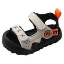 Povozer Sandals for Girls Old Boys' Baotou Sandals Walking Shoes (White, 5.5 Infant)