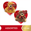 Russell Stover Valentine's Day Red Foil Heart Assorted Milk & Dark Chocolate Gift Box