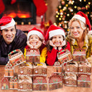 SAYFUT Christmas Treat Boxes, 24 Pieces Xmas Cardboard Present Candy Cookie Boxes