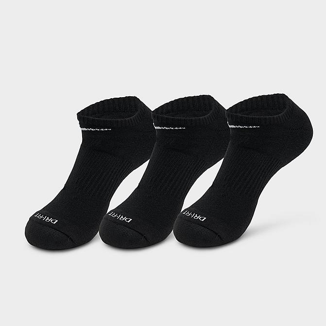 Nike Everyday Plus Cushion Training No-Show Socks (3 Pack) in Black/Black