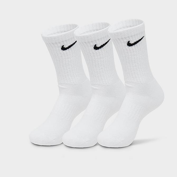 Nike Everyday Cushioned Training Crew Socks (3-Pack) in White/White